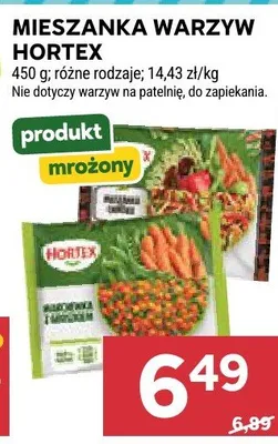 Mieszanka warzyw Hortex mrożona promocja w Stokrotka