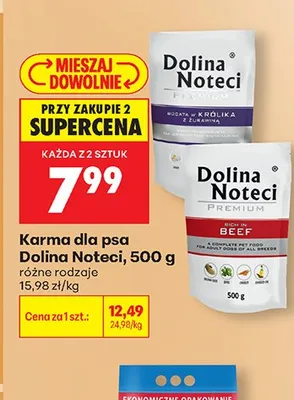 Karma dla psa Dolina Noteci promocja w Biedronka