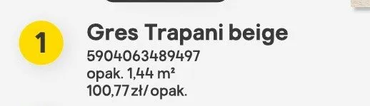 Gres Trapani beige promocja w Castorama