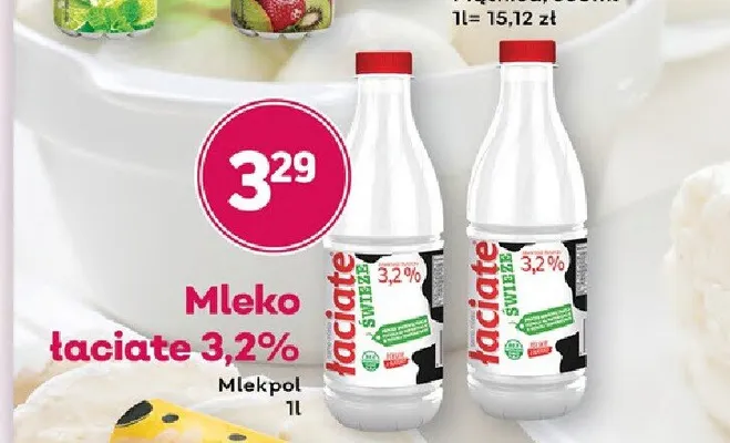 Mleko Łaciate 3,2% promocja w Bliski
