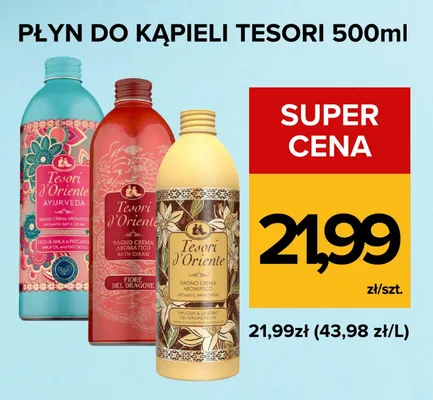 Płyn do kąpieli Tesori d'Oriente Fiore del Dragone promocja w Supeco