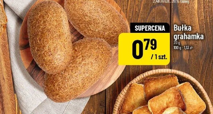 Bułka grahamka promocja w POLOmarket