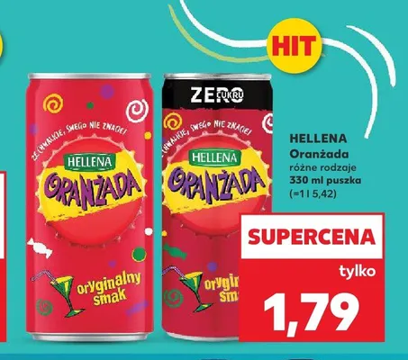 Oranżada Hellena Zero promocja w Kaufland