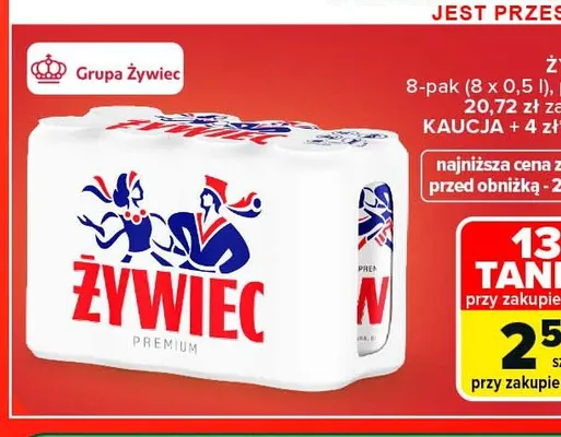 Piwo Żywiec 8-pak promocja w Carrefour Market