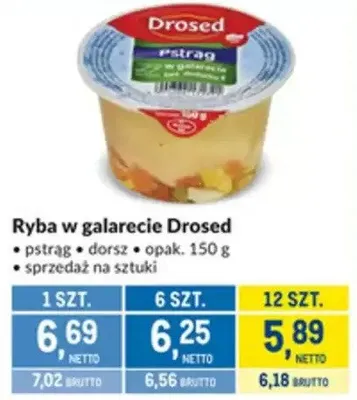 Ryba w galarecie Drosed promocja w Makro