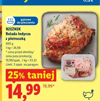 Rolada indycza z pietruszką Rzeźnik promocja w Lidl