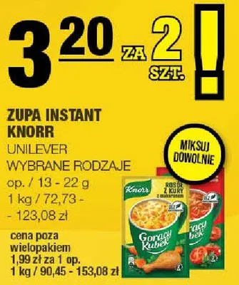 Zupa Instant Knorr Unilever promocja w SPAR