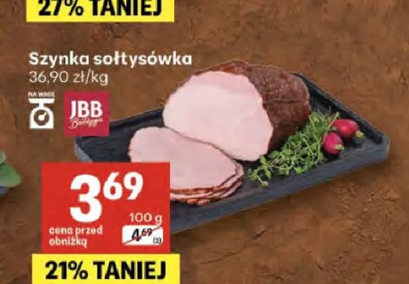 Szynka sołtysówka JBB promocja w Delikatesy Centrum