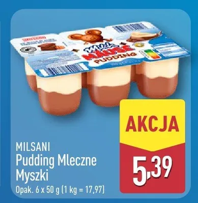 Pudding Mleczne Myszki promocja w Aldi