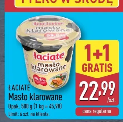 Masło klarowane promocja w Aldi