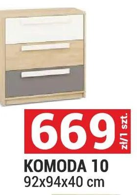Komoda 10 92x94x40cm promocja w Merkury Market