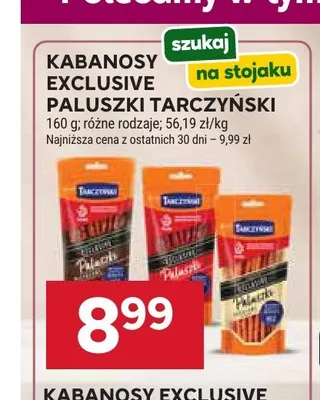 Kabanosy Exclusive Paluszki Tarczyński promocja w Stokrotka
