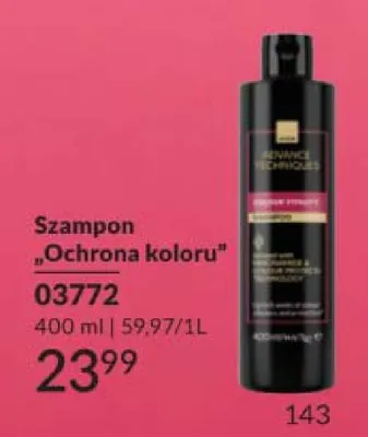 Szampon Ochrona koloru Avon Advance Techniques promocja w AVON