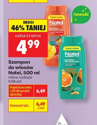 Szampon do włosów Natei Everyday Fresh promocja w Biedronka