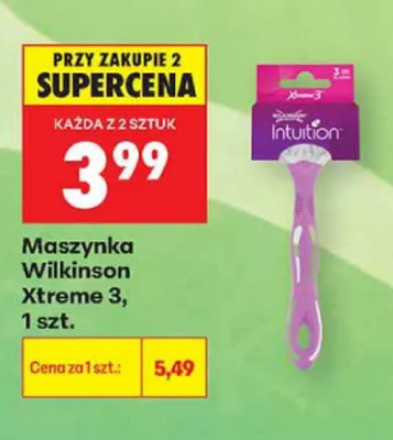 Maszynka do golenia Wilkinson Intuition Xtreme 3 promocja w Biedronka