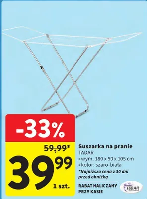 Suszarka na pranie promocja w Intermarche