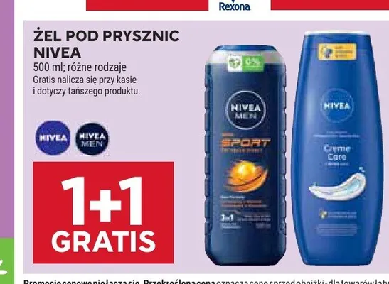 Żel pod prysznic Nivea promocja w Stokrotka