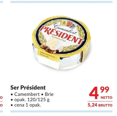 Ser Brie Président promocja w Makro