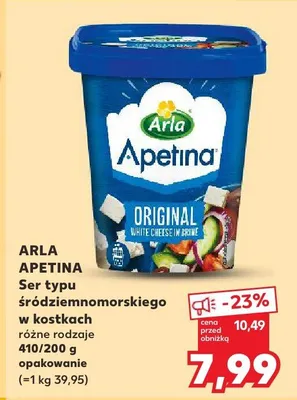 Ser typu śródziemnomorskiego w kostkach różne rodzaje Apetina promocja w Kaufland