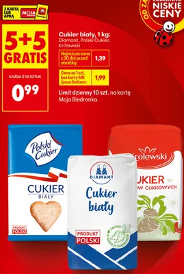 Cukier biały Polski Cukier promocja w Biedronka