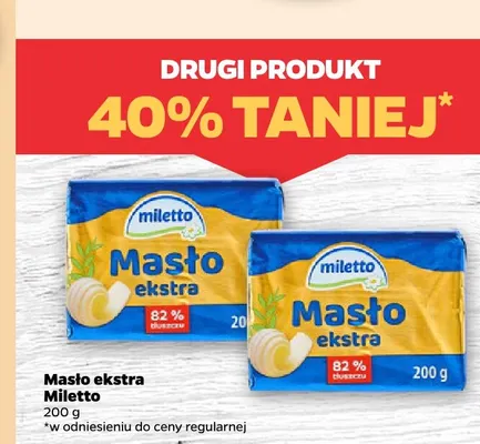 Masło ekstra Miletto promocja w Netto