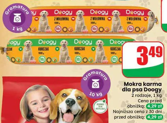 Mokra karma dla psa promocja w Dino