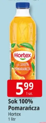 Sok 100% pomarańcza promocja w Leclerc