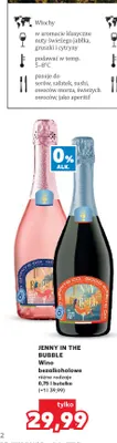 Wino bezalkoholowe Jenny in the Bubble promocja w Kaufland