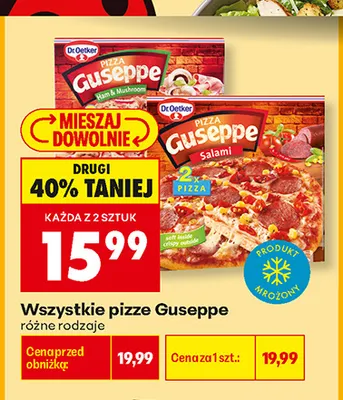 Pizza Guseppe Ham & Mushroom Dr. Oetker promocja w Biedronka