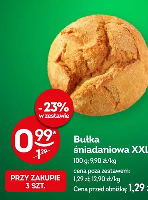 Bułka śniadaniowa XXL promocja w Żabka