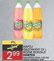 Napój gazowany 1,5l Hortex różne rodzaje promocja w Wafelek