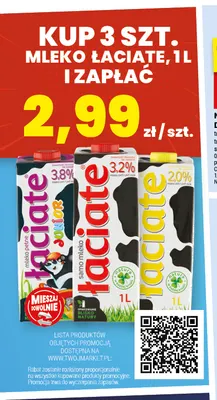 Mleko Łaciate 2,0% promocja w Twój Market