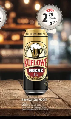 Piwo Kuflowe Mocne promocja w Arhelan