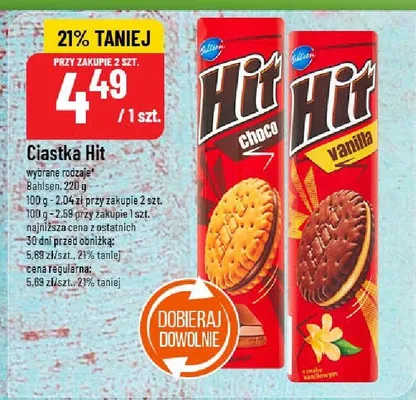 Ciastka Hit Vanilla Bahlsen promocja w POLOmarket