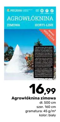 Agrowłóknina zimowa Megran 160x500 cm promocja w Bricomarche