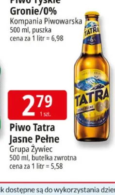 Piwo Tatra promocja w Leclerc