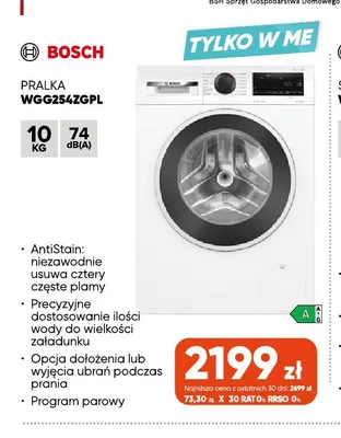 Pralka WGG254ZGPL Bosch promocja w Max Elektro