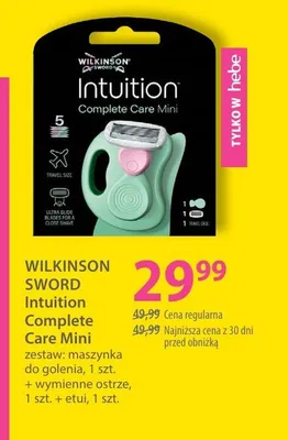 Zestaw do golenia Wilkinson Sword Intuition Complete Care Mini promocja w Hebe