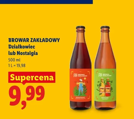 Piwo Browar Zakładowy Nostalgia promocja w Lidl