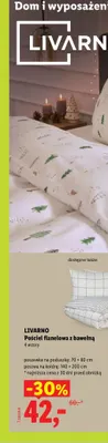 Pościel flanelowa z bawełną Livarno 140x200 cm promocja w Lidl