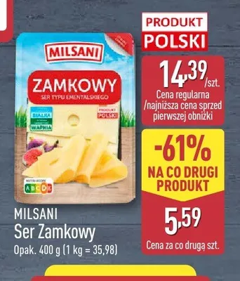 Ser Zamkowy Milsani promocja w Aldi