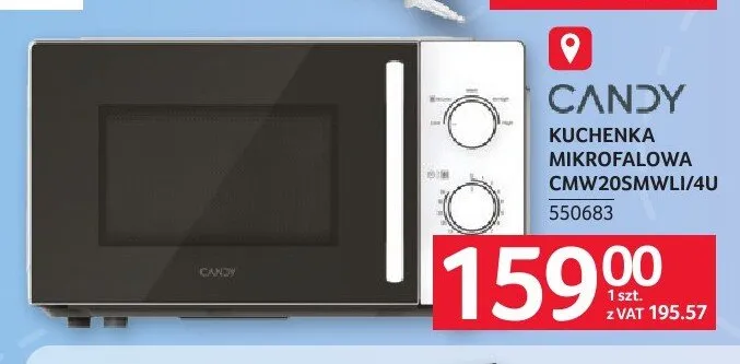 Kuchenka mikrofalowa Candy CMW20SMWLI/4U promocja w Selgros