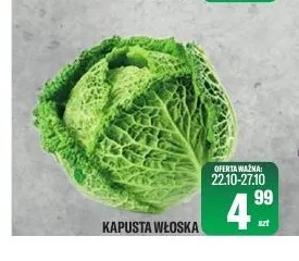 Kapusta włoska promocja w Tomi Markt