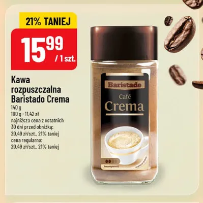Kawa rozpuszczalna Baristado Crema promocja w POLOmarket