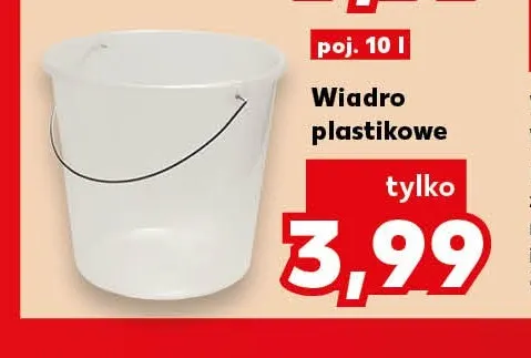 Wiadro plastikowe 10 l promocja w Kaufland