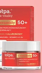Krem przeciwzmarszczkowy ujędrniający Tołpa age vitality 4 ceramidy 50+ promocja w Biedronka