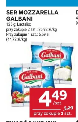 Ser Mozzarella Galbani promocja w Stokrotka