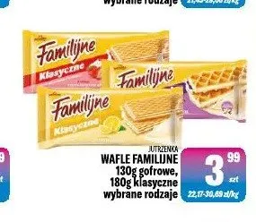 Wafle Familijne gofrowe promocja w Tomi Markt