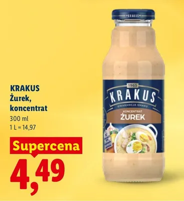 Żurek, koncentrat promocja w Lidl