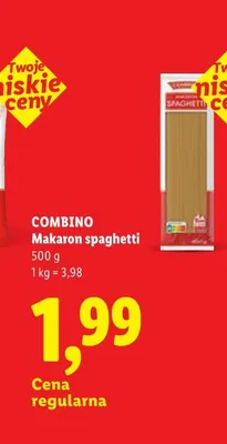 Makaron spaghetti Combino promocja w Lidl